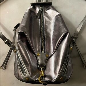 NWT Rebecca Minkoff Nylon Medium Julian in Anthracite